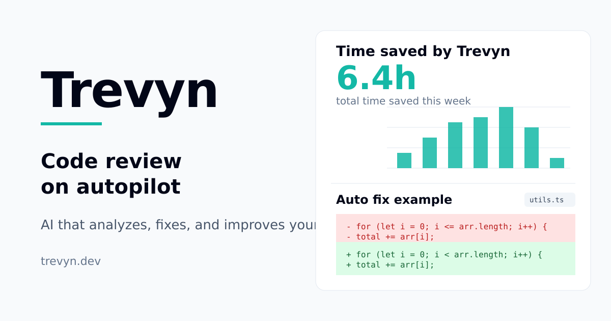 Trevyn | AI Pull Request Reviews for Engineering Teams